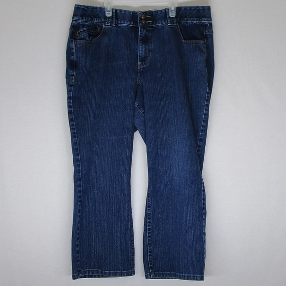 Lane Bryant Denim - Lane Bryant dark wash tighter tummy jeans